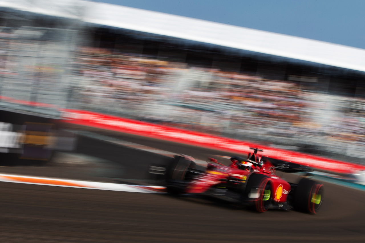 GP MIAMI, Charles Leclerc (MON) Ferrari F1-75.
06.05.2022. Formula 1 World Championship, Rd 5, Miami Grand Prix, Miami, Florida, USA, Practice Day.
- www.xpbimages.com, EMail: requests@xpbimages.com © Copyright: Rew / XPB Images