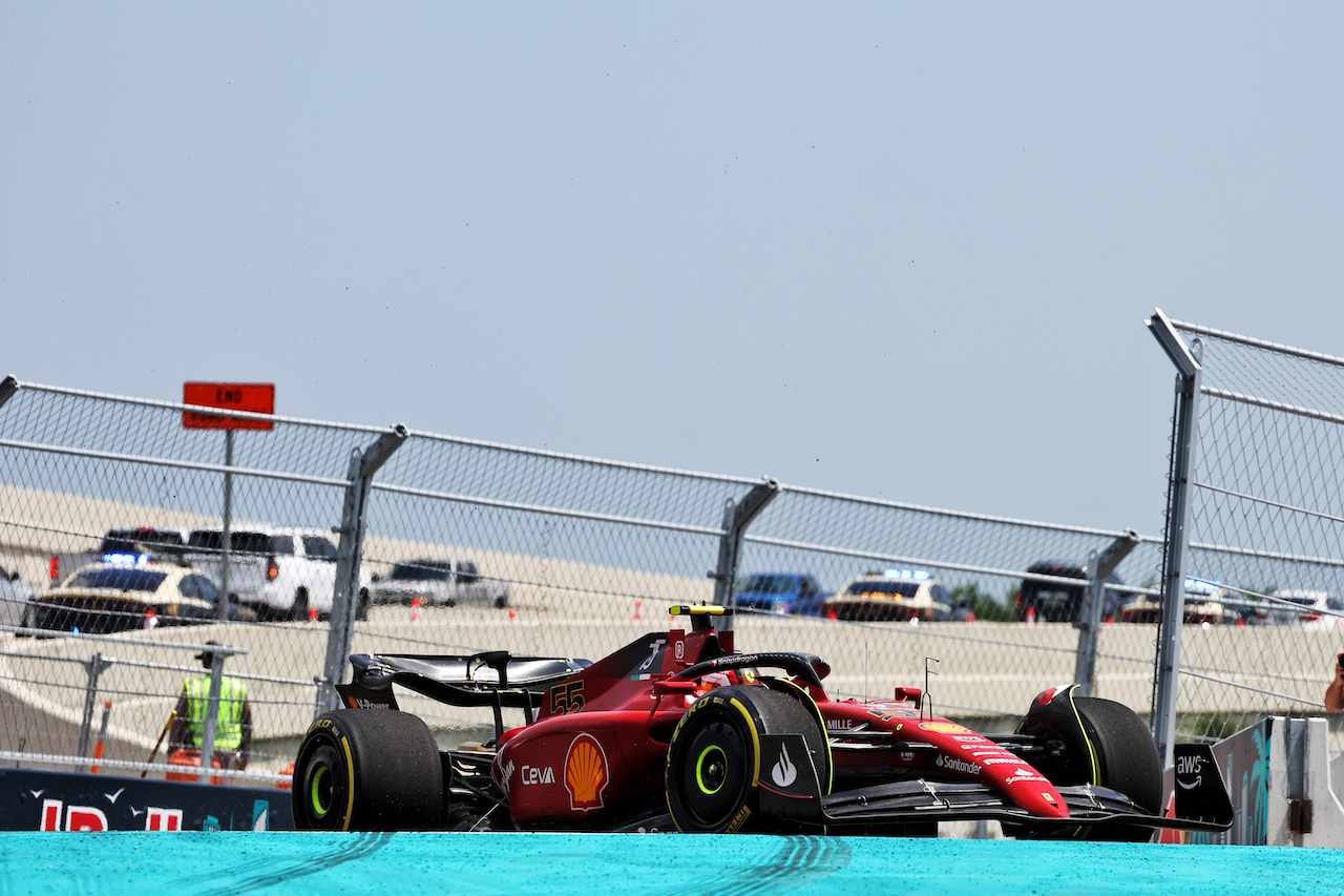 GP MIAMI, Carlos Sainz Jr (ESP) Ferrari F1-75.
06.05.2022. Formula 1 World Championship, Rd 5, Miami Grand Prix, Miami, Florida, USA, Practice Day.
- www.xpbimages.com, EMail: requests@xpbimages.com © Copyright: Bearne / XPB Images