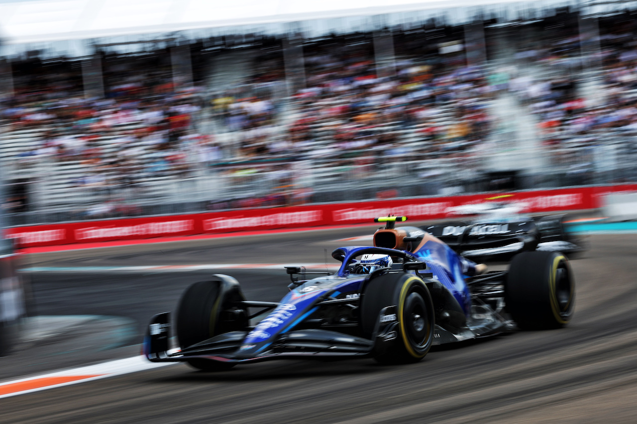 GP MIAMI, Nicholas Latifi (CDN) Williams Racing FW44.
06.05.2022. Formula 1 World Championship, Rd 5, Miami Grand Prix, Miami, Florida, USA, Practice Day.
- www.xpbimages.com, EMail: requests@xpbimages.com © Copyright: Bearne / XPB Images