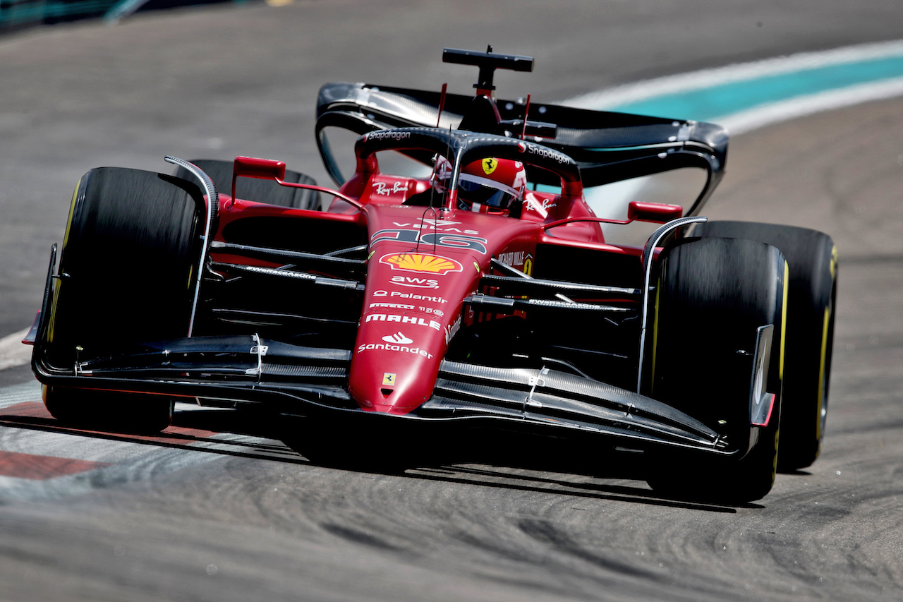 GP MIAMI, Charles Leclerc (MON) Ferrari F1-75.
06.05.2022. Formula 1 World Championship, Rd 5, Miami Grand Prix, Miami, Florida, USA, Practice Day.
 - www.xpbimages.com, EMail: requests@xpbimages.com © Copyright: Coates / XPB Images