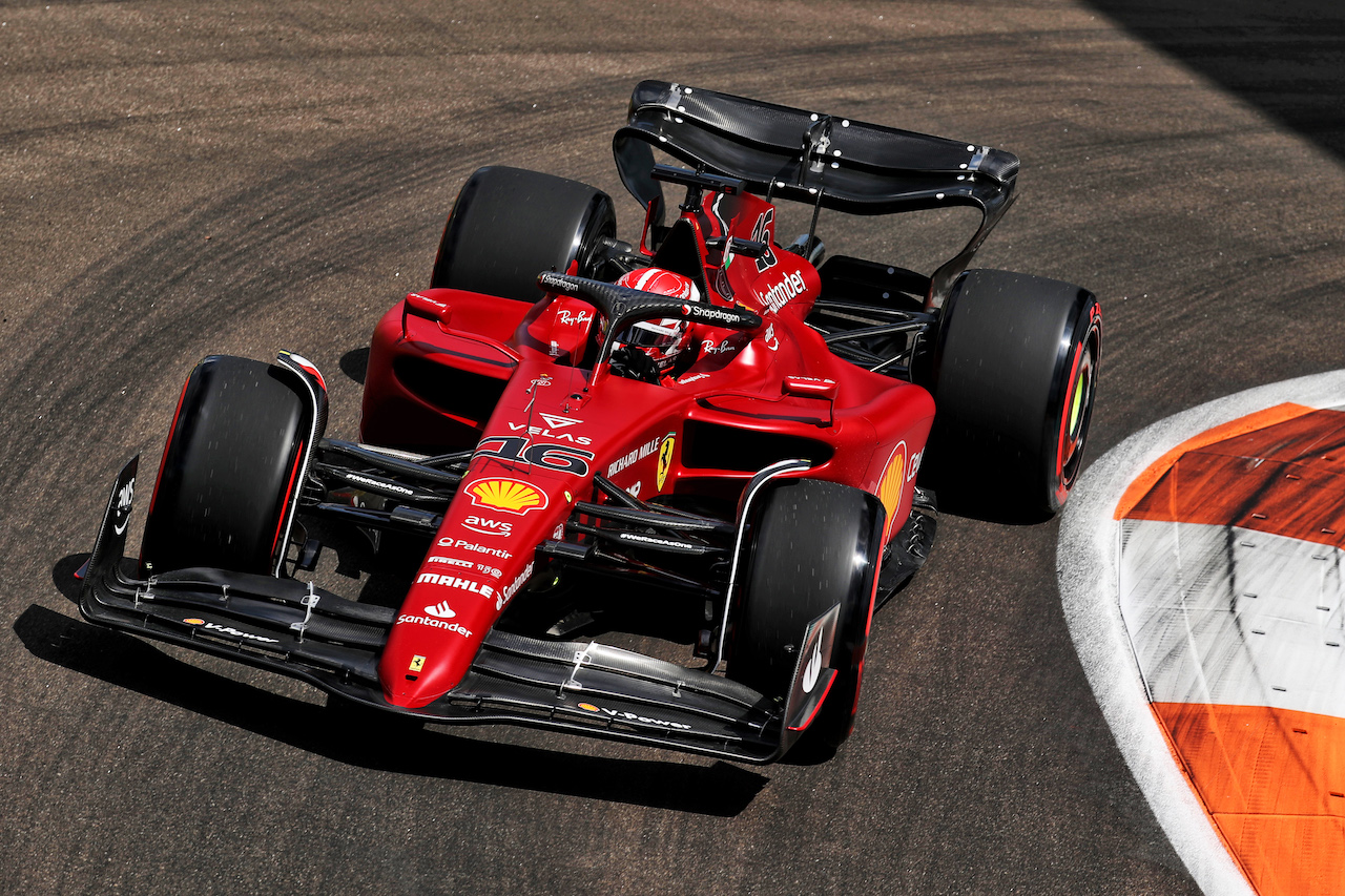 GP MIAMI, Charles Leclerc (MON) Ferrari F1-75.
06.05.2022. Formula 1 World Championship, Rd 5, Miami Grand Prix, Miami, Florida, USA, Practice Day.
 - www.xpbimages.com, EMail: requests@xpbimages.com © Copyright: Coates / XPB Images