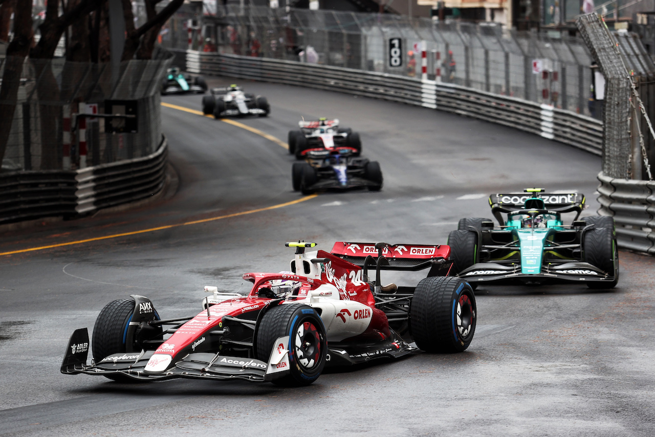 GP MONACO, Guanyu Zhou (CHN) Alfa Romeo F1 Team C42.
29.05.2022. Formula 1 World Championship, Rd 7, Monaco Grand Prix, Monte Carlo, Monaco, Gara Day.
- www.xpbimages.com, EMail: requests@xpbimages.com © Copyright: Charniaux / XPB Images