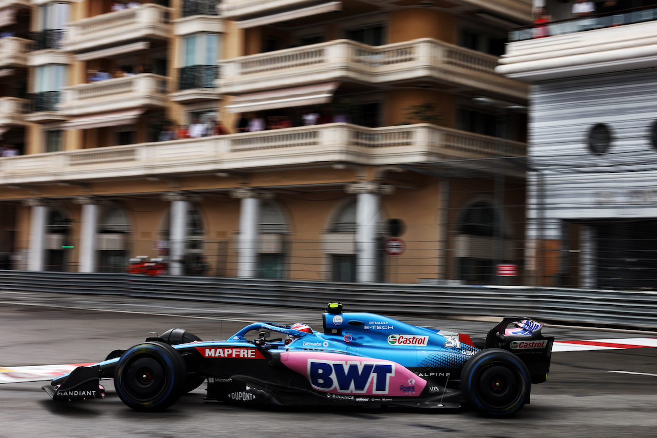 GP MONACO, Esteban Ocon (FRA) Alpine F1 Team A522.
29.05.2022. Formula 1 World Championship, Rd 7, Monaco Grand Prix, Monte Carlo, Monaco, Gara Day.
- www.xpbimages.com, EMail: requests@xpbimages.com © Copyright: Bearne / XPB Images