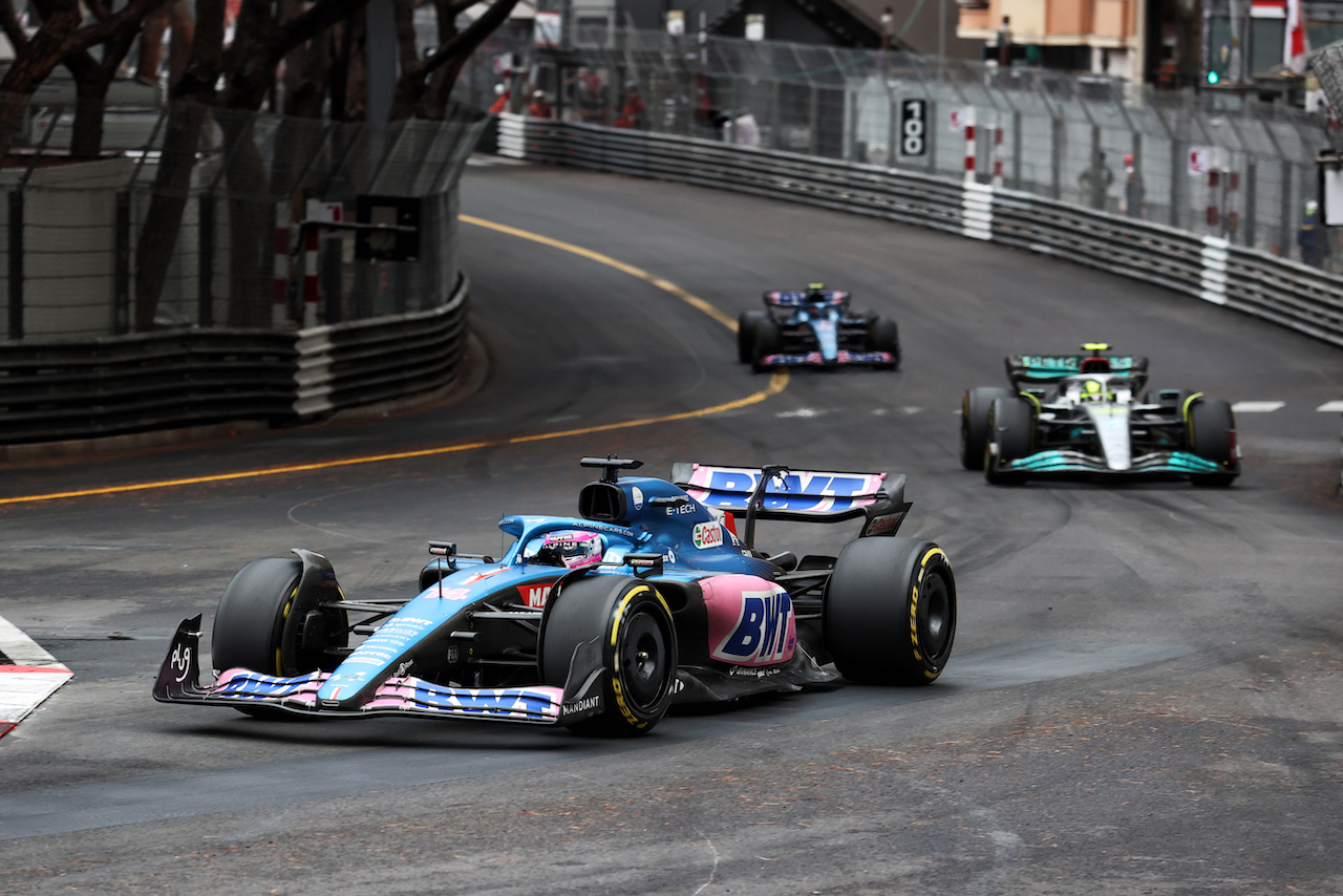 GP MONACO, Fernando Alonso (ESP) Alpine F1 Team A522.
29.05.2022. Formula 1 World Championship, Rd 7, Monaco Grand Prix, Monte Carlo, Monaco, Gara Day.
- www.xpbimages.com, EMail: requests@xpbimages.com © Copyright: Charniaux / XPB Images