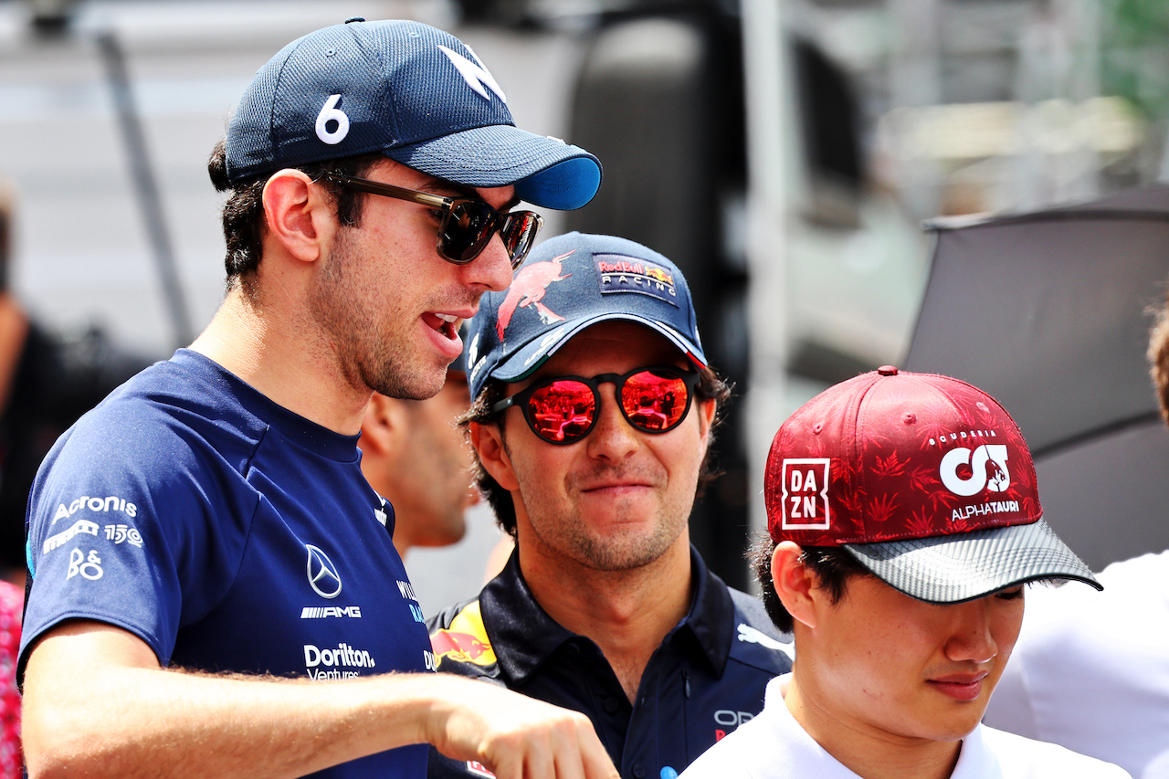 GP MONACO, Nicholas Latifi (CDN) Williams Racing on the drivers parade.
29.05.2022. Formula 1 World Championship, Rd 7, Monaco Grand Prix, Monte Carlo, Monaco, Gara Day.
- www.xpbimages.com, EMail: requests@xpbimages.com © Copyright: Batchelor / XPB Images