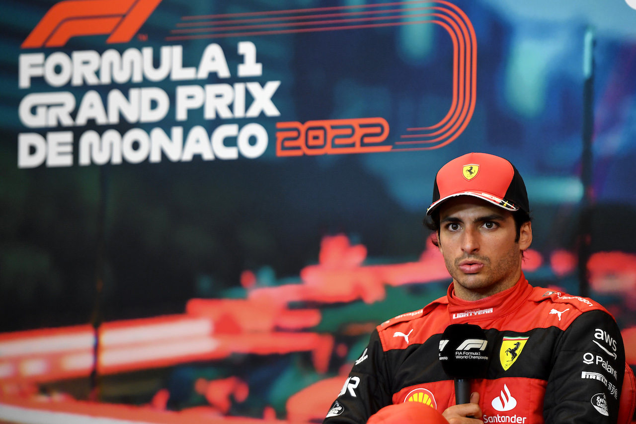 GP MONACO, Carlos Sainz Jr (ESP) Ferrari in the post race FIA Press Conference.
29.05.2022. Formula 1 World Championship, Rd 7, Monaco Grand Prix, Monte Carlo, Monaco, Gara Day.
- www.xpbimages.com, EMail: requests@xpbimages.com © Copyright: Price / XPB Images