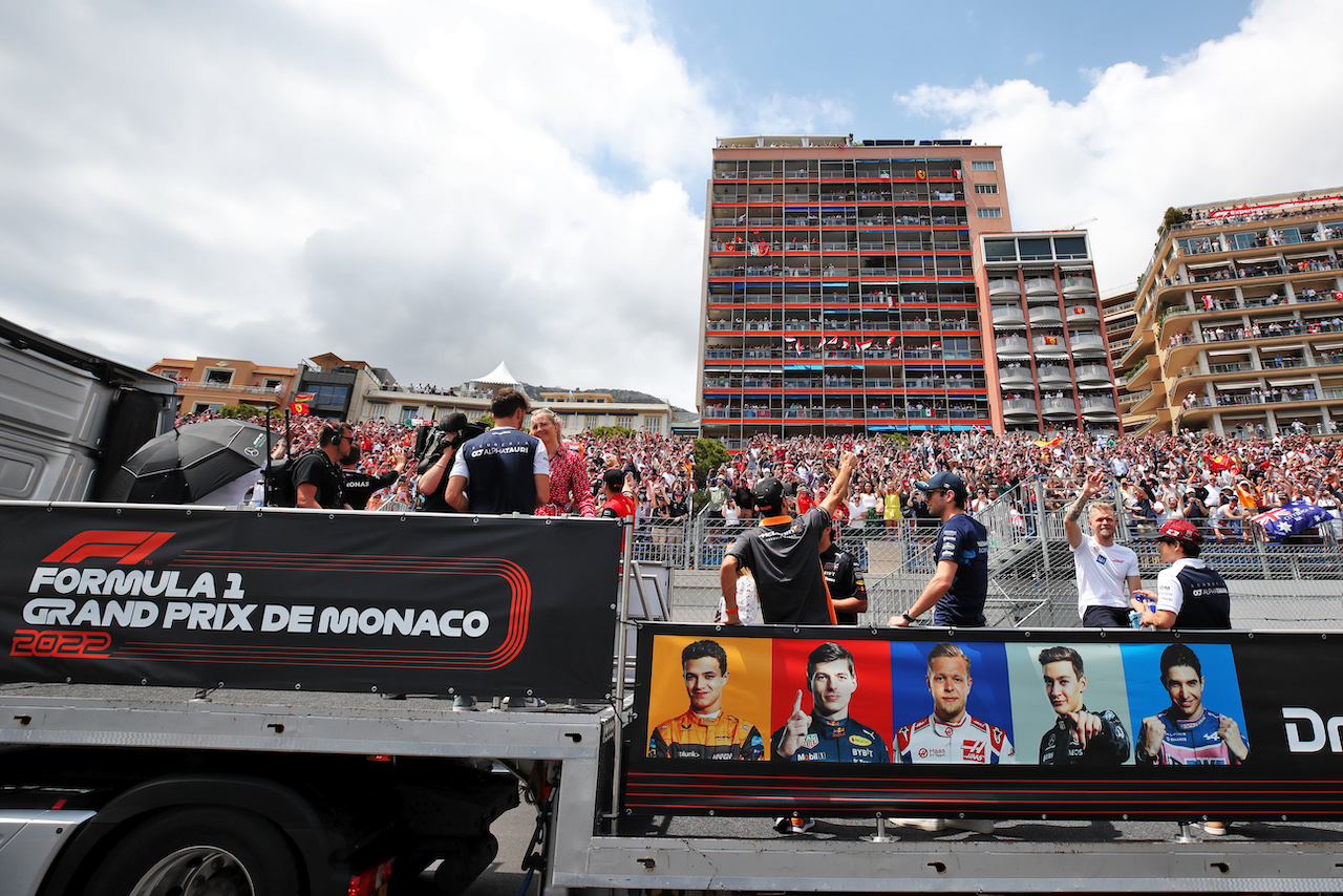 GP MONACO, Drivers' Parade.
29.05.2022. Formula 1 World Championship, Rd 7, Monaco Grand Prix, Monte Carlo, Monaco, Gara Day.
 - www.xpbimages.com, EMail: requests@xpbimages.com © Copyright: Coates / XPB Images