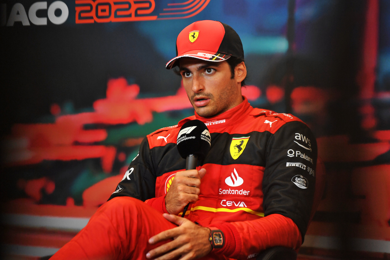 GP MONACO, Carlos Sainz Jr (ESP) Ferrari in the post race FIA Press Conference.
29.05.2022. Formula 1 World Championship, Rd 7, Monaco Grand Prix, Monte Carlo, Monaco, Gara Day.
- www.xpbimages.com, EMail: requests@xpbimages.com © Copyright: Price / XPB Images