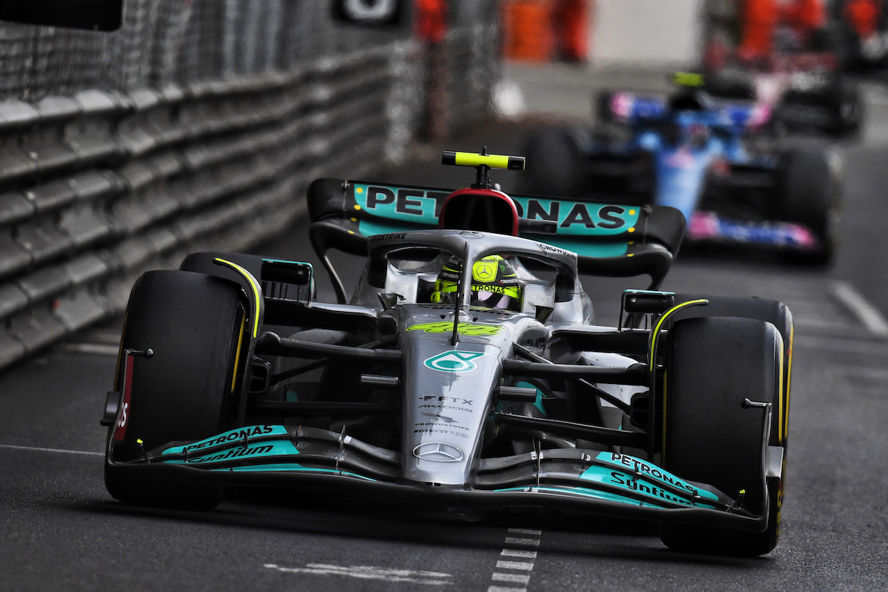 GP MONACO, Lewis Hamilton (GBR) Mercedes AMG F1 W13.
29.05.2022. Formula 1 World Championship, Rd 7, Monaco Grand Prix, Monte Carlo, Monaco, Gara Day.
- www.xpbimages.com, EMail: requests@xpbimages.com © Copyright: Price / XPB Images