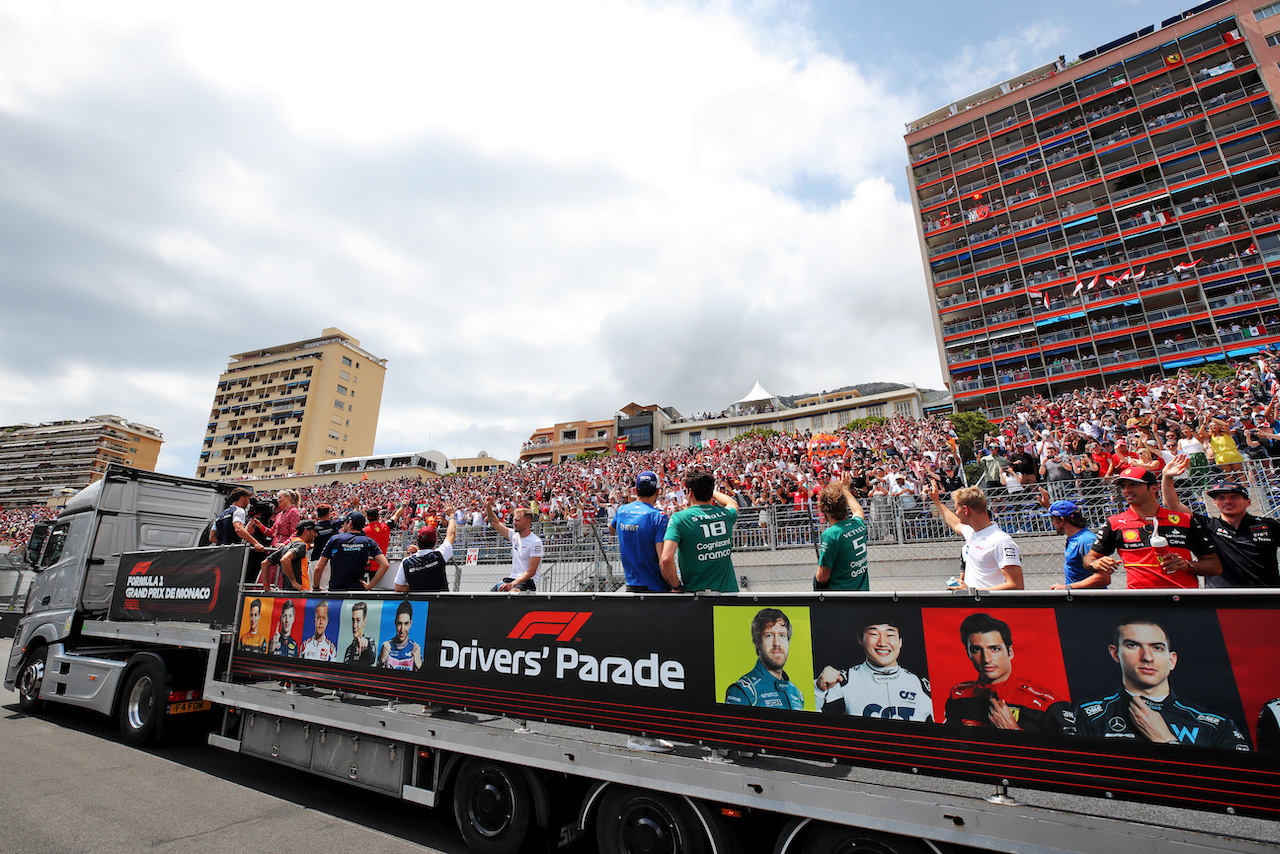 GP MONACO, Drivers' Parade.
29.05.2022. Formula 1 World Championship, Rd 7, Monaco Grand Prix, Monte Carlo, Monaco, Gara Day.
 - www.xpbimages.com, EMail: requests@xpbimages.com © Copyright: Coates / XPB Images