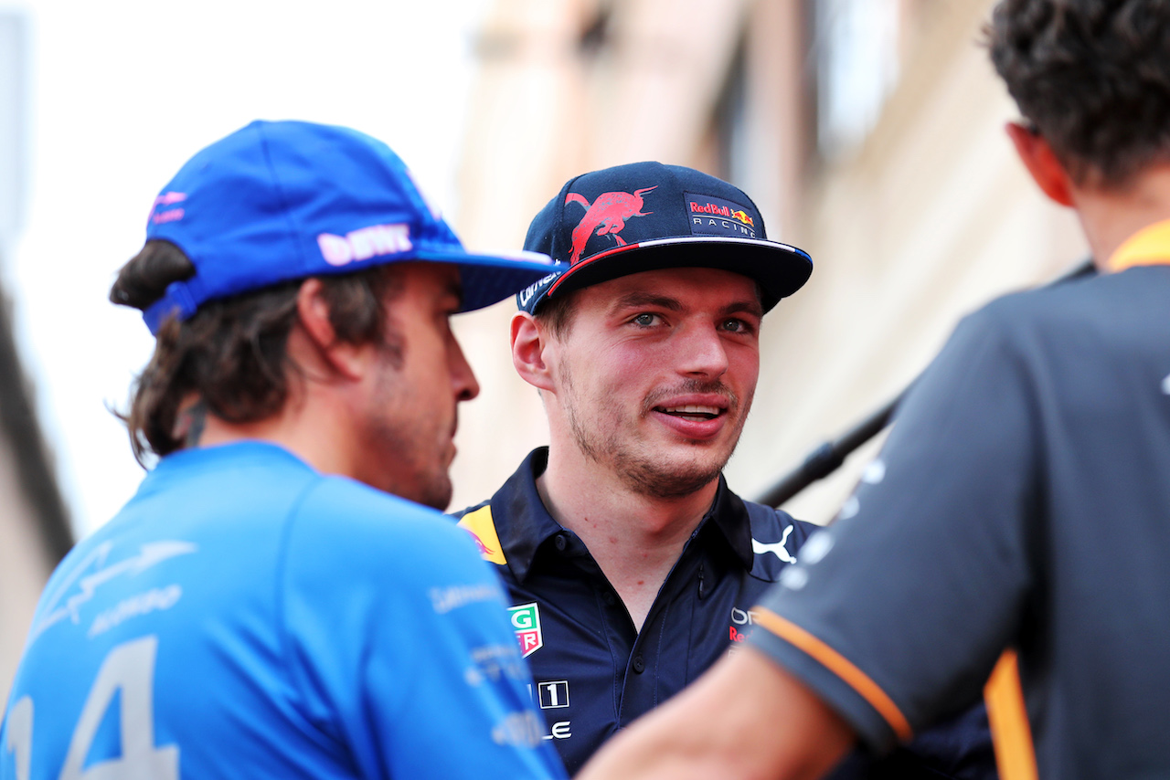 GP MONACO, Max Verstappen (NLD) Red Bull Racing on the drivers parade.
29.05.2022. Formula 1 World Championship, Rd 7, Monaco Grand Prix, Monte Carlo, Monaco, Gara Day.
 - www.xpbimages.com, EMail: requests@xpbimages.com © Copyright: Coates / XPB Images