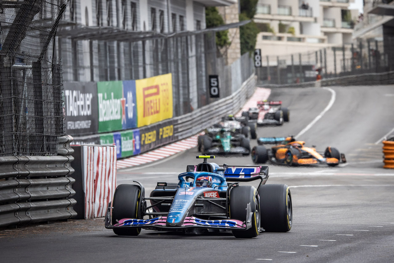 GP MONACO, Esteban Ocon (FRA) Alpine F1 Team A522.
29.05.2022. Formula 1 World Championship, Rd 7, Monaco Grand Prix, Monte Carlo, Monaco, Gara Day.
- www.xpbimages.com, EMail: requests@xpbimages.com © Copyright: Bearne / XPB Images