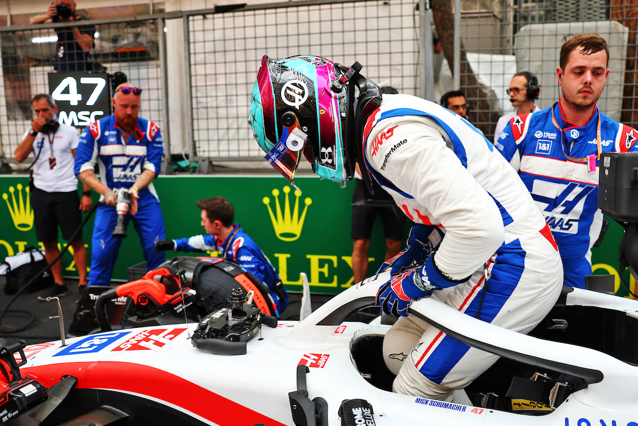 GP MONACO, Mick Schumacher (GER) Haas VF-22 on the grid.
29.05.2022. Formula 1 World Championship, Rd 7, Monaco Grand Prix, Monte Carlo, Monaco, Gara Day.
- www.xpbimages.com, EMail: requests@xpbimages.com © Copyright: Charniaux / XPB Images