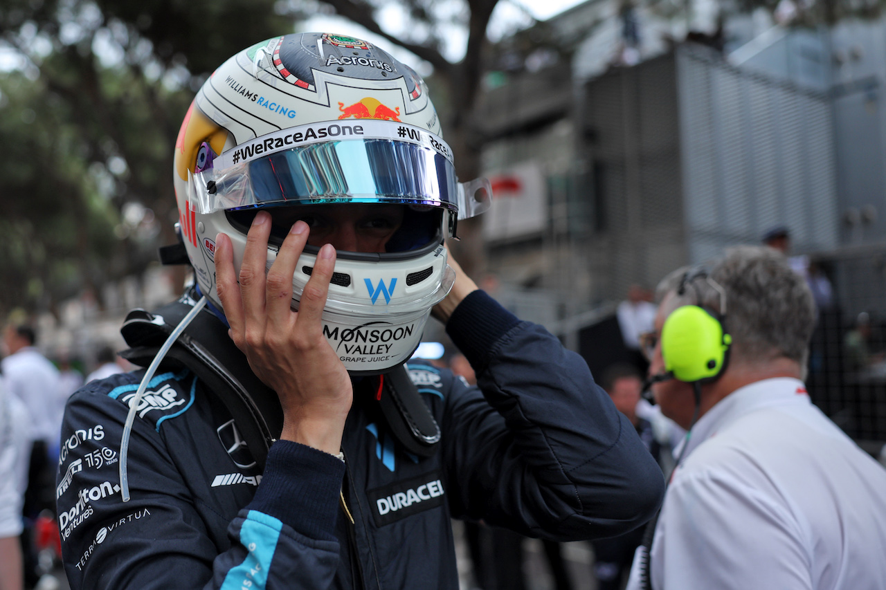 GP MONACO, Alexander Albon (THA) Williams Racing on the grid.
29.05.2022. Formula 1 World Championship, Rd 7, Monaco Grand Prix, Monte Carlo, Monaco, Gara Day.
- www.xpbimages.com, EMail: requests@xpbimages.com © Copyright: Bearne / XPB Images