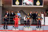 GP MONACO, The podium (L to R): Christian Horner (GBR) Red Bull Racing Team Principal; Carlos Sainz Jr (ESP) Ferrari, second; Sergio Perez (MEX) Red Bull Racing, vincitore; Max Verstappen (NLD) Red Bull Racing, third.
29.05.2022. Formula 1 World Championship, Rd 7, Monaco Grand Prix, Monte Carlo, Monaco, Gara Day.
- www.xpbimages.com, EMail: requests@xpbimages.com © Copyright: Batchelor / XPB Images