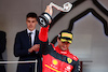 GP MONACO, Carlos Sainz Jr (ESP) Ferrari celebrates his second position on the podium.
29.05.2022. Formula 1 World Championship, Rd 7, Monaco Grand Prix, Monte Carlo, Monaco, Gara Day.
- www.xpbimages.com, EMail: requests@xpbimages.com © Copyright: Batchelor / XPB Images