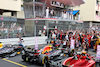 GP MONACO, Gara winner Sergio Perez (MEX) Red Bull Racing RB18 celebrates in parc ferme.
29.05.2022. Formula 1 World Championship, Rd 7, Monaco Grand Prix, Monte Carlo, Monaco, Gara Day.
- www.xpbimages.com, EMail: requests@xpbimages.com © Copyright: Bearne / XPB Images