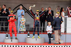 GP MONACO, The podium (L to R): Carlos Sainz Jr (ESP) Ferrari, second; Sergio Perez (MEX) Red Bull Racing, vincitore; Max Verstappen (NLD) Red Bull Racing, third.
29.05.2022. Formula 1 World Championship, Rd 7, Monaco Grand Prix, Monte Carlo, Monaco, Gara Day.
- www.xpbimages.com, EMail: requests@xpbimages.com © Copyright: Moy / XPB Images