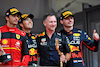 GP MONACO, The podium (L to R): Carlos Sainz Jr (ESP) Ferrari, second; Sergio Perez (MEX) Red Bull Racing, vincitore; Christian Horner (GBR) Red Bull Racing Team Principal; Max Verstappen (NLD) Red Bull Racing, third.
29.05.2022. Formula 1 World Championship, Rd 7, Monaco Grand Prix, Monte Carlo, Monaco, Gara Day.
- www.xpbimages.com, EMail: requests@xpbimages.com © Copyright: Price / XPB Images