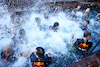 GP MONACO, Red Bull Racing celebrate race victory for Sergio Perez (MEX) Red Bull Racing at the Red Bull Energy Station pool.
29.05.2022. Formula 1 World Championship, Rd 7, Monaco Grand Prix, Monte Carlo, Monaco, Gara Day.
- www.xpbimages.com, EMail: requests@xpbimages.com © Copyright: Price / XPB Images