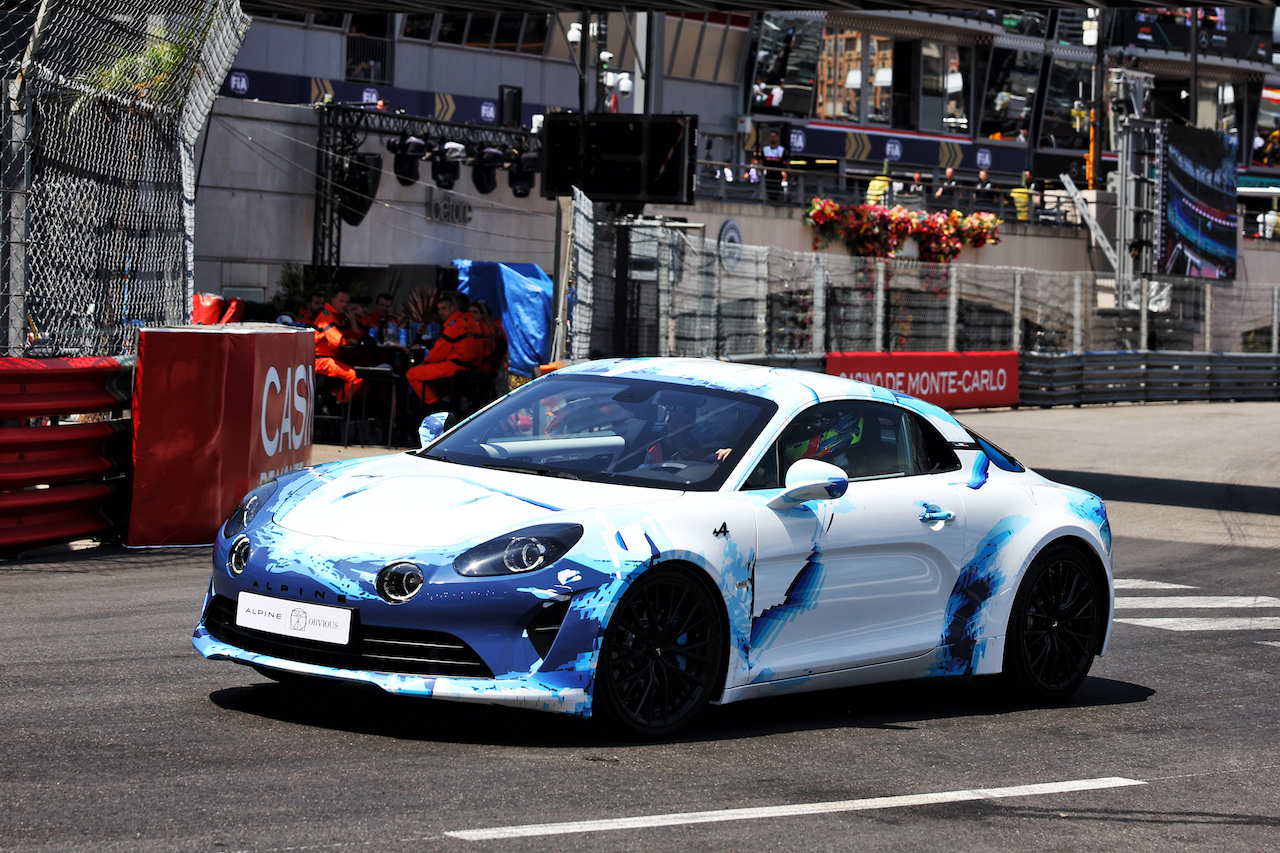 GP MONACO, Alpine A110S demonstrations laps by Oscar Piastri (AUS) Alpine F1 Team Reserve Driver.
26.05.2022. Formula 1 World Championship, Rd 7, Monaco Grand Prix, Monte Carlo, Monaco, Practice Day.
- www.xpbimages.com, EMail: requests@xpbimages.com © Copyright: Bearne / XPB Images