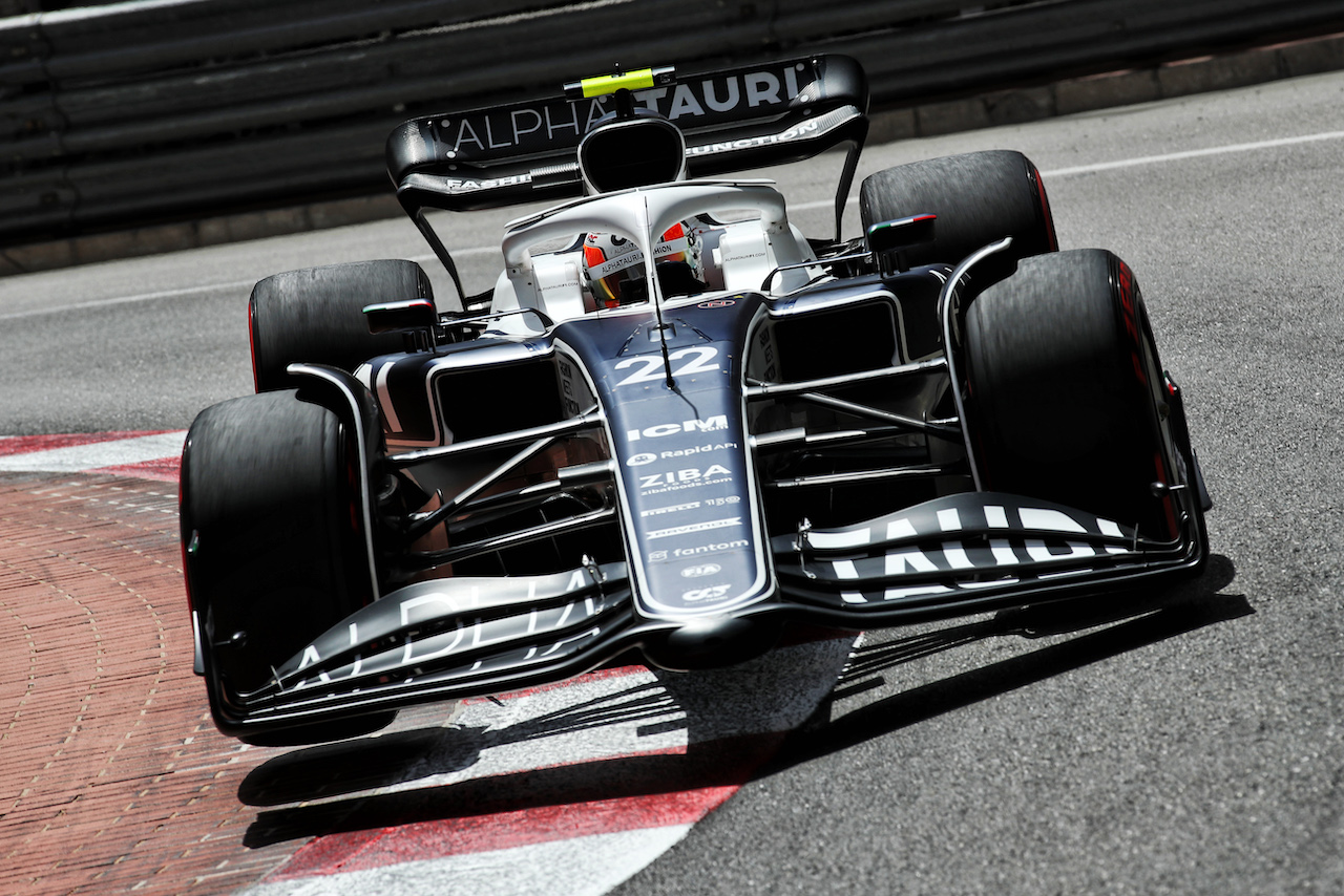 GP MONACO, Yuki Tsunoda (JPN) AlphaTauri AT03.
28.05.2022. Formula 1 World Championship, Rd 7, Monaco Grand Prix, Monte Carlo, Monaco, Qualifiche Day.
 - www.xpbimages.com, EMail: requests@xpbimages.com © Copyright: Coates / XPB Images