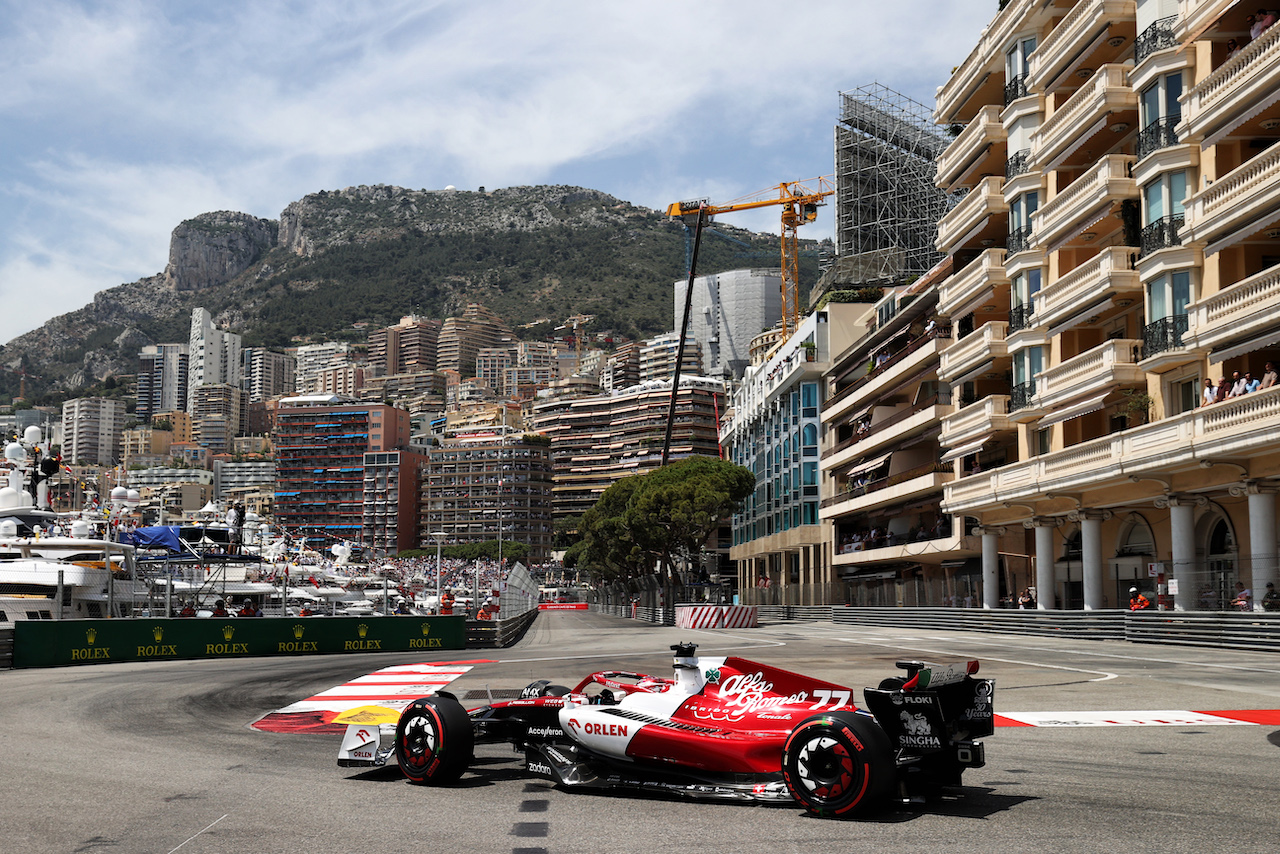 GP MONACO, Valtteri Bottas (FIN) Alfa Romeo F1 Team C42.
28.05.2022. Formula 1 World Championship, Rd 7, Monaco Grand Prix, Monte Carlo, Monaco, Qualifiche Day.
- www.xpbimages.com, EMail: requests@xpbimages.com © Copyright: Moy / XPB Images