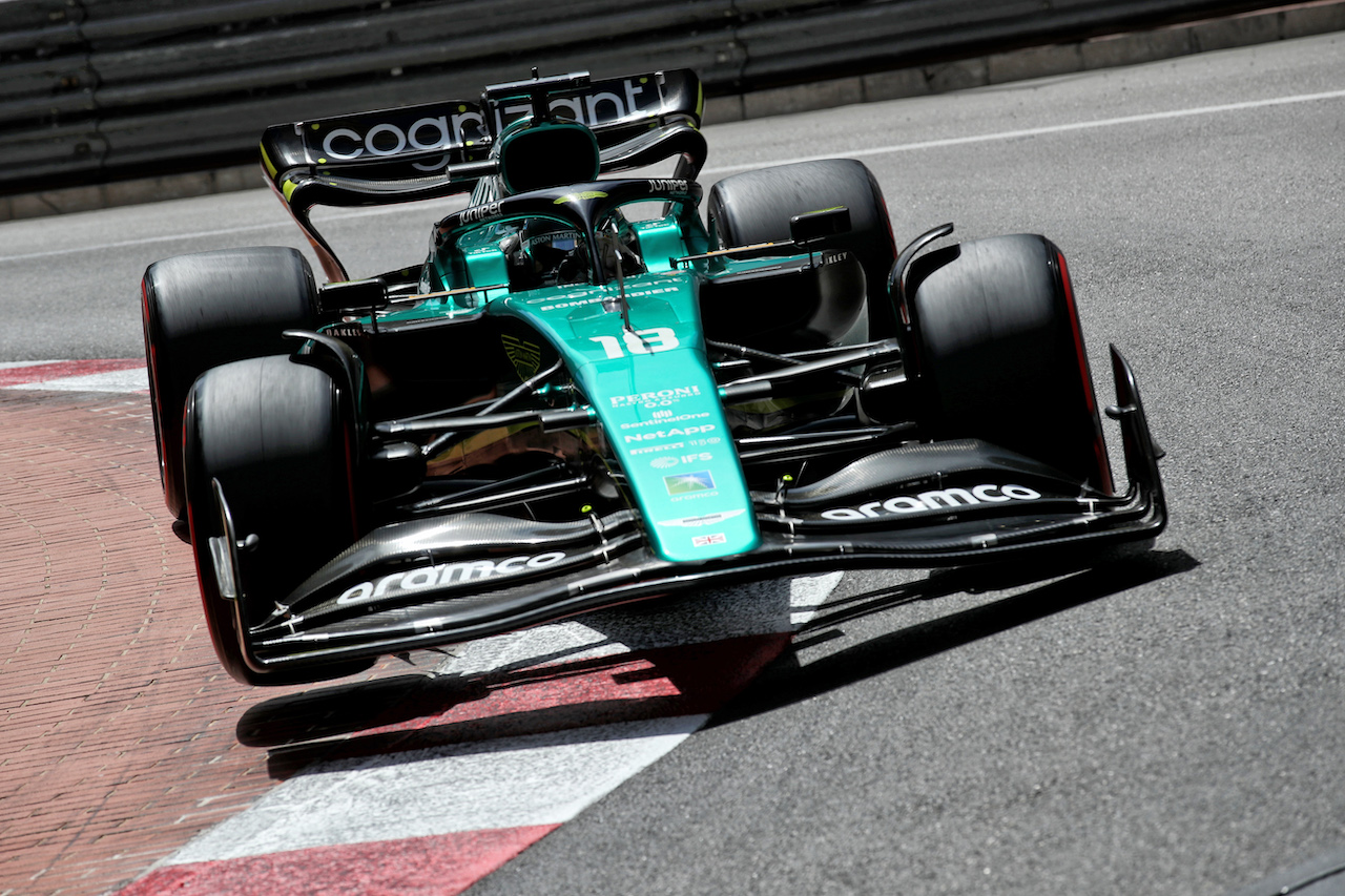 GP MONACO, Lance Stroll (CDN) Aston Martin F1 Team AMR22.
28.05.2022. Formula 1 World Championship, Rd 7, Monaco Grand Prix, Monte Carlo, Monaco, Qualifiche Day.
 - www.xpbimages.com, EMail: requests@xpbimages.com © Copyright: Coates / XPB Images