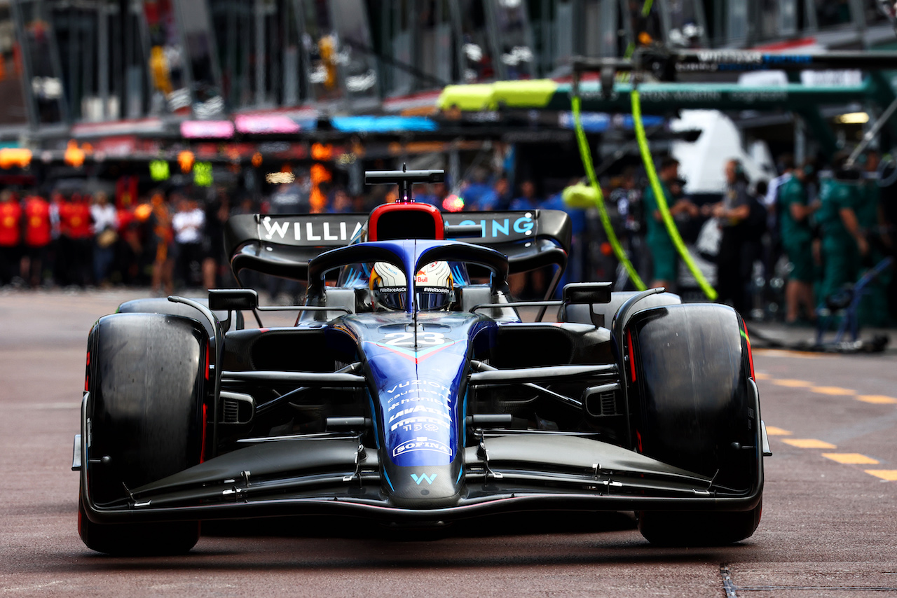GP MONACO, Alexander Albon (THA) Williams Racing FW44.
28.05.2022. Formula 1 World Championship, Rd 7, Monaco Grand Prix, Monte Carlo, Monaco, Qualifiche Day.
- www.xpbimages.com, EMail: requests@xpbimages.com © Copyright: Batchelor / XPB Images