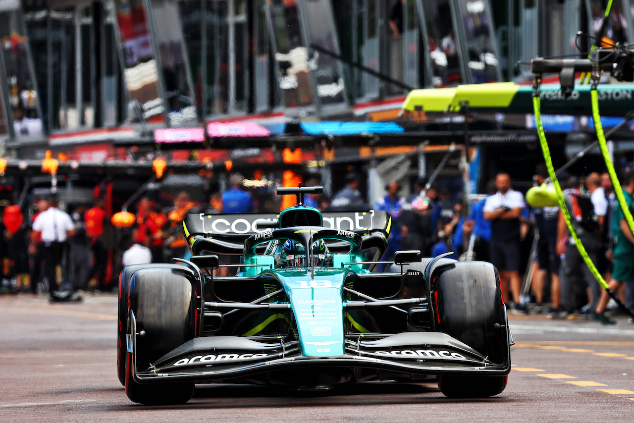 GP MONACO, Lance Stroll (CDN) Aston Martin F1 Team AMR22.
28.05.2022. Formula 1 World Championship, Rd 7, Monaco Grand Prix, Monte Carlo, Monaco, Qualifiche Day.
- www.xpbimages.com, EMail: requests@xpbimages.com © Copyright: Batchelor / XPB Images