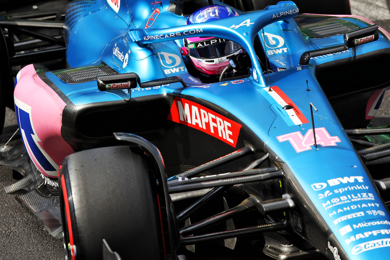 GP MONACO, Fernando Alonso (ESP) Alpine F1 Team A522.
28.05.2022. Formula 1 World Championship, Rd 7, Monaco Grand Prix, Monte Carlo, Monaco, Qualifiche Day.
 - www.xpbimages.com, EMail: requests@xpbimages.com © Copyright: Coates / XPB Images