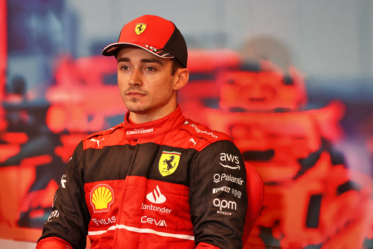GP MONACO, Charles Leclerc (MON) Ferrari in the post qualifying FIA Press Conference.
28.05.2022. Formula 1 World Championship, Rd 7, Monaco Grand Prix, Monte Carlo, Monaco, Qualifiche Day.
- www.xpbimages.com, EMail: requests@xpbimages.com © Copyright: Moy / XPB Images