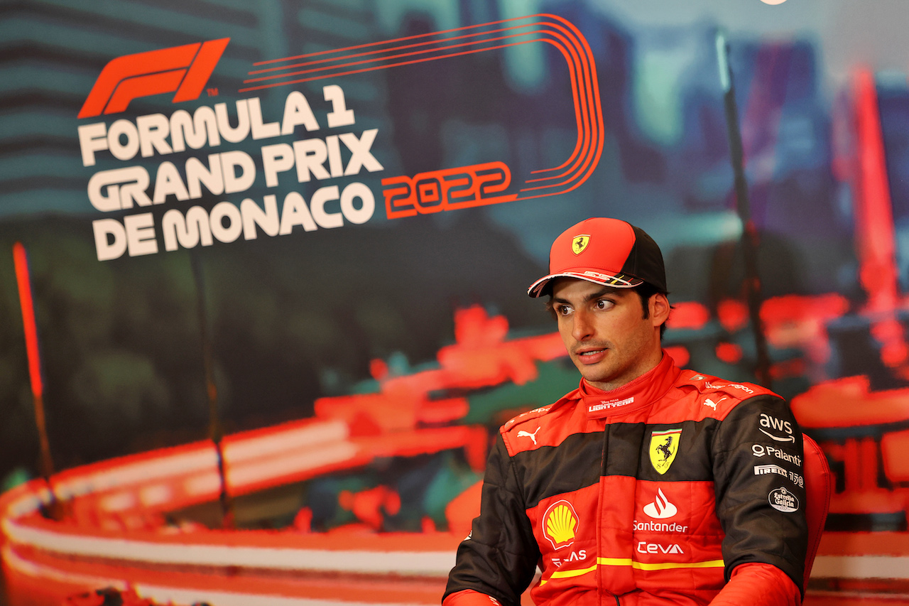 GP MONACO, Carlos Sainz Jr (ESP) Ferrari in the post qualifying FIA Press Conference.
28.05.2022. Formula 1 World Championship, Rd 7, Monaco Grand Prix, Monte Carlo, Monaco, Qualifiche Day.
- www.xpbimages.com, EMail: requests@xpbimages.com © Copyright: Moy / XPB Images