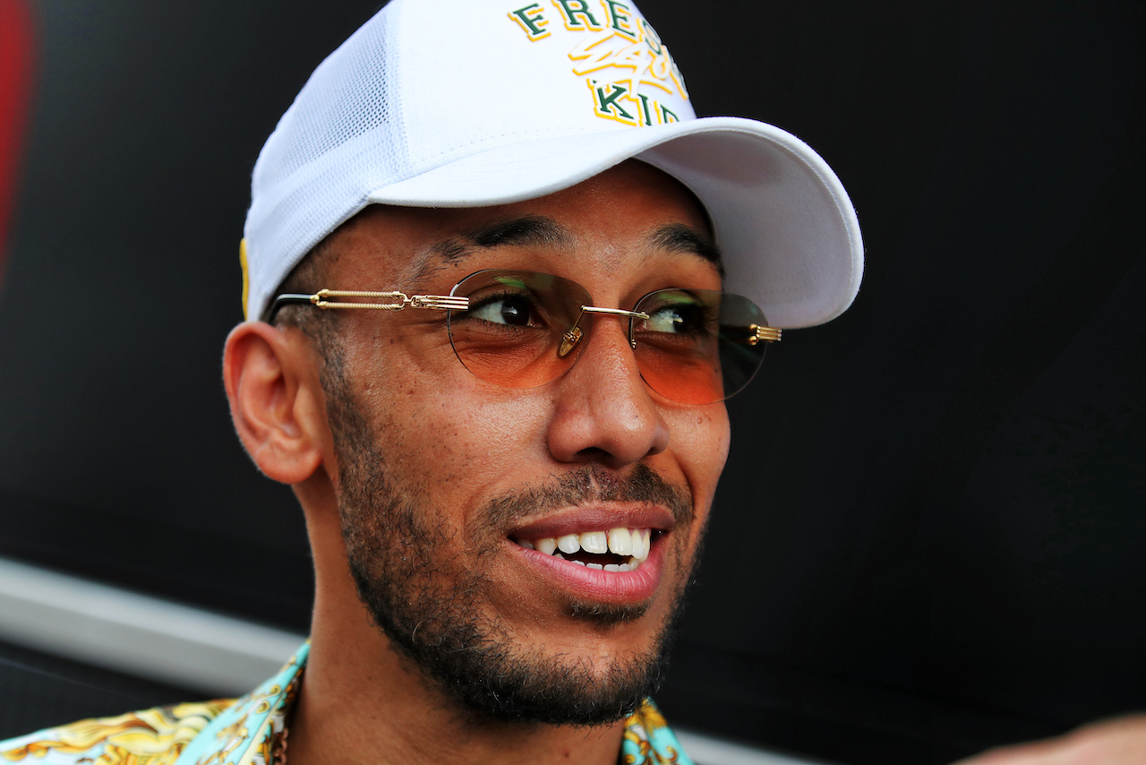 GP MONACO, Pierre-Emerick Aubameyang (FRA) Football Player.
28.05.2022. Formula 1 World Championship, Rd 7, Monaco Grand Prix, Monte Carlo, Monaco, Qualifiche Day.
 - www.xpbimages.com, EMail: requests@xpbimages.com © Copyright: Coates / XPB Images