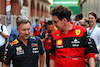 GP MONACO, (L to R): Christian Horner (GBR) Red Bull Racing Team Principal with Mattia Binotto (ITA) Ferrari Team Principal.
28.05.2022. Formula 1 World Championship, Rd 7, Monaco Grand Prix, Monte Carlo, Monaco, Qualifiche Day.
 - www.xpbimages.com, EMail: requests@xpbimages.com © Copyright: Coates / XPB Images