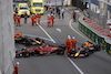 GP MONACO, Sergio Perez (MEX) Red Bull Racing RB18 e Carlos Sainz Jr (ESP) Ferrari F1-75 crash in qualifying, blocking Max Verstappen (NLD) Red Bull Racing RB18.
28.05.2022. Formula 1 World Championship, Rd 7, Monaco Grand Prix, Monte Carlo, Monaco, Qualifiche Day.
- www.xpbimages.com, EMail: requests@xpbimages.com © Copyright: XPB Images NOT FOR USE IN BELGIUM