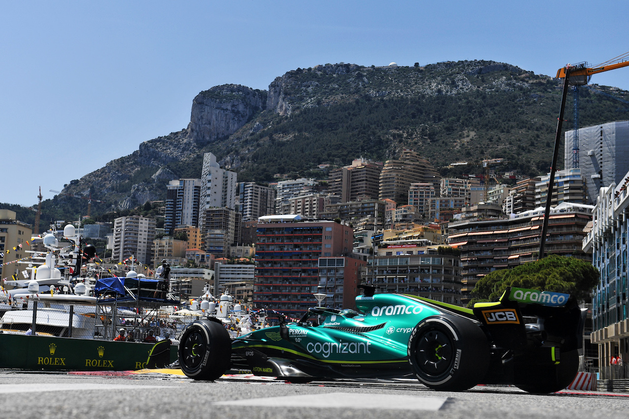 GP MONACO, Lance Stroll (CDN) Aston Martin F1 Team AMR22.
27.05.2022. Formula 1 World Championship, Rd 7, Monaco Grand Prix, Monte Carlo, Monaco, Venerdi'.
- www.xpbimages.com, EMail: requests@xpbimages.com © Copyright: Price / XPB Images