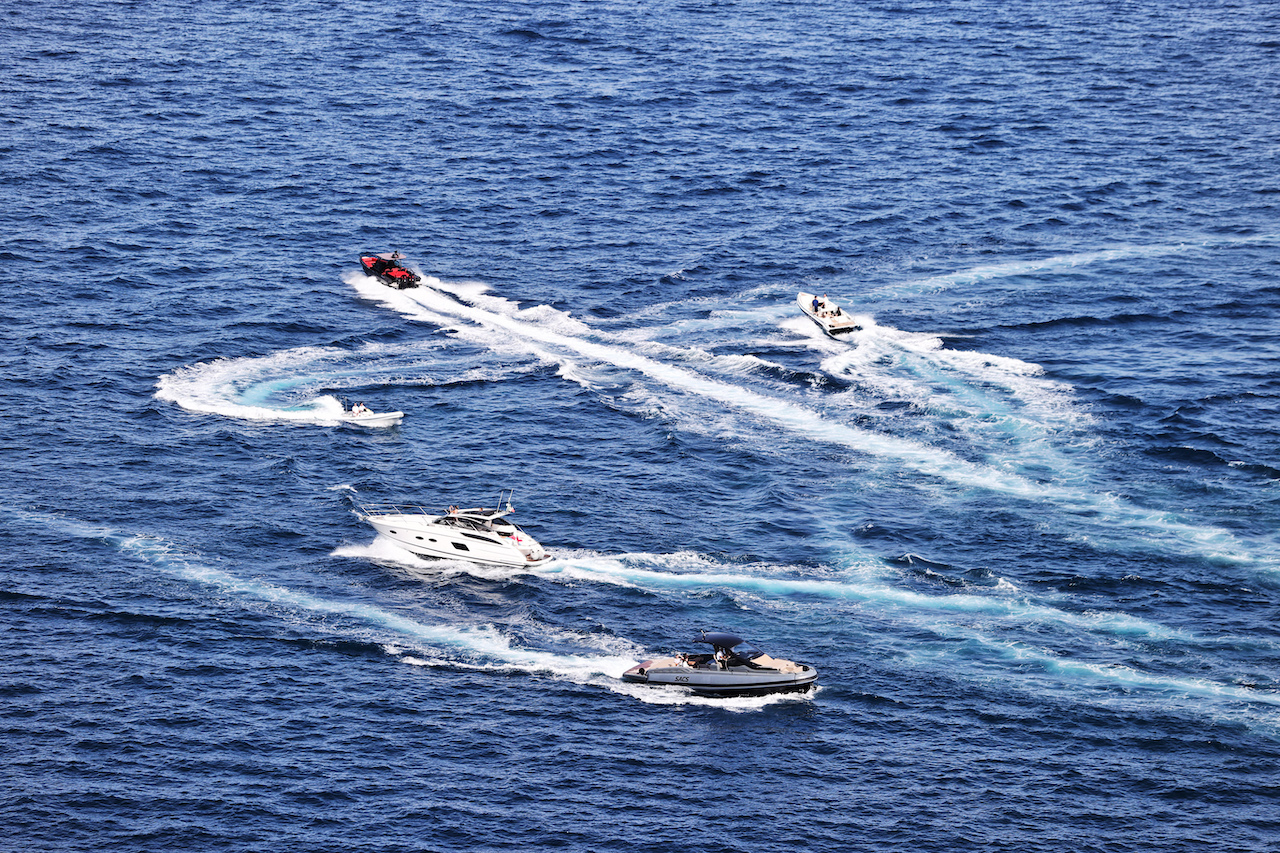 GP MONACO, Circuit Atmosfera - Boats in the scenic Monaco Harbour.
27.05.2022. Formula 1 World Championship, Rd 7, Monaco Grand Prix, Monte Carlo, Monaco, Venerdi'.
- www.xpbimages.com, EMail: requests@xpbimages.com © Copyright: Moy / XPB Images