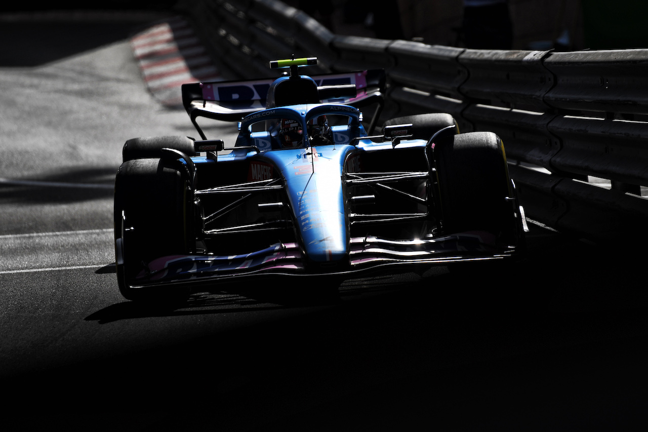 GP MONACO, Esteban Ocon (FRA) Alpine F1 Team A522.
27.05.2022. Formula 1 World Championship, Rd 7, Monaco Grand Prix, Monte Carlo, Monaco, Venerdi'.
- www.xpbimages.com, EMail: requests@xpbimages.com © Copyright: Price / XPB Images