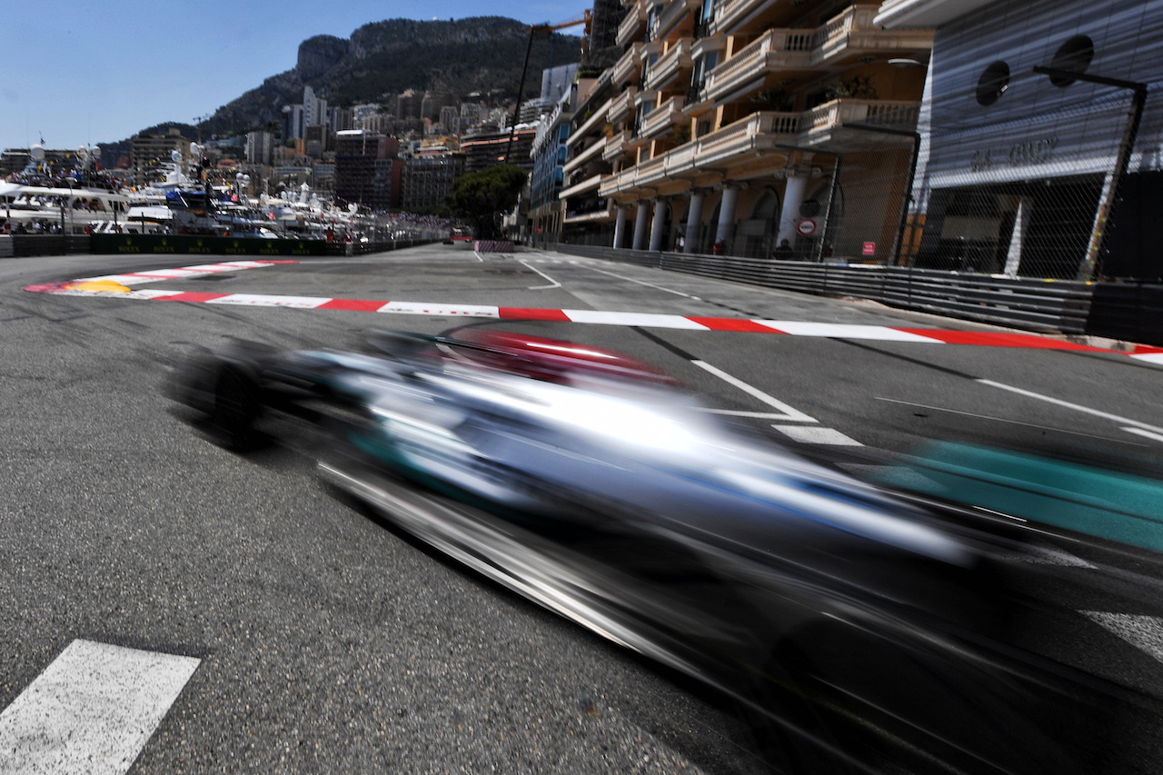 GP MONACO, George Russell (GBR) Mercedes AMG F1 W13.
27.05.2022. Formula 1 World Championship, Rd 7, Monaco Grand Prix, Monte Carlo, Monaco, Venerdi'.
- www.xpbimages.com, EMail: requests@xpbimages.com © Copyright: Price / XPB Images
