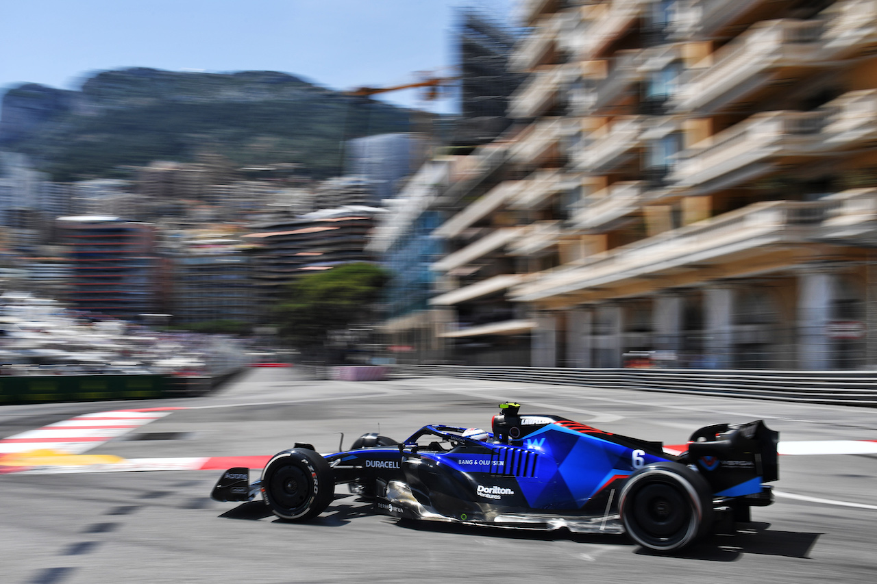 GP MONACO, Nicholas Latifi (CDN) Williams Racing FW44.
27.05.2022. Formula 1 World Championship, Rd 7, Monaco Grand Prix, Monte Carlo, Monaco, Venerdi'.
- www.xpbimages.com, EMail: requests@xpbimages.com © Copyright: Price / XPB Images