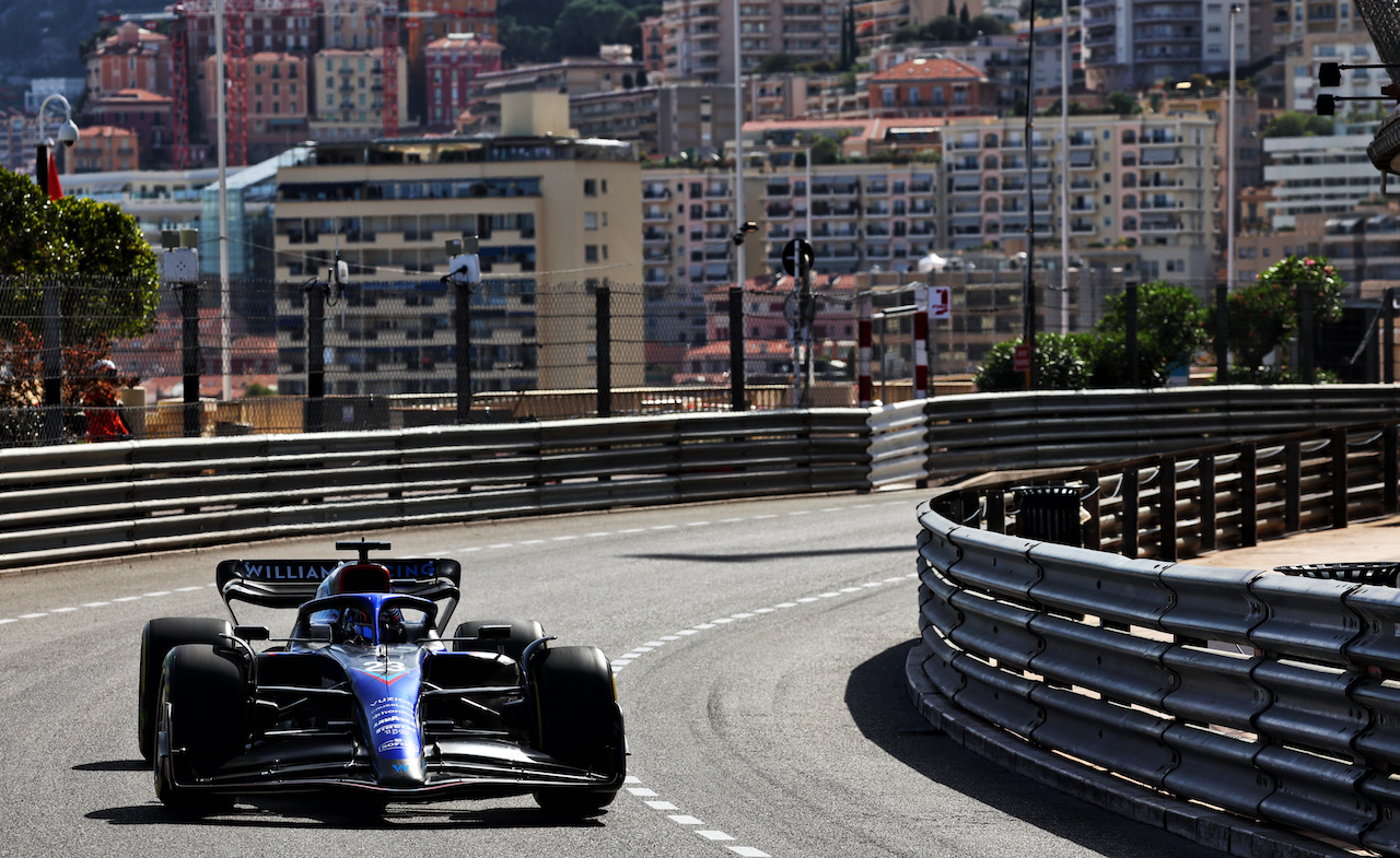 GP MONACO, Alexander Albon (THA) Williams Racing FW44.
27.05.2022. Formula 1 World Championship, Rd 7, Monaco Grand Prix, Monte Carlo, Monaco, Venerdi'.
- www.xpbimages.com, EMail: requests@xpbimages.com © Copyright: Batchelor / XPB Images