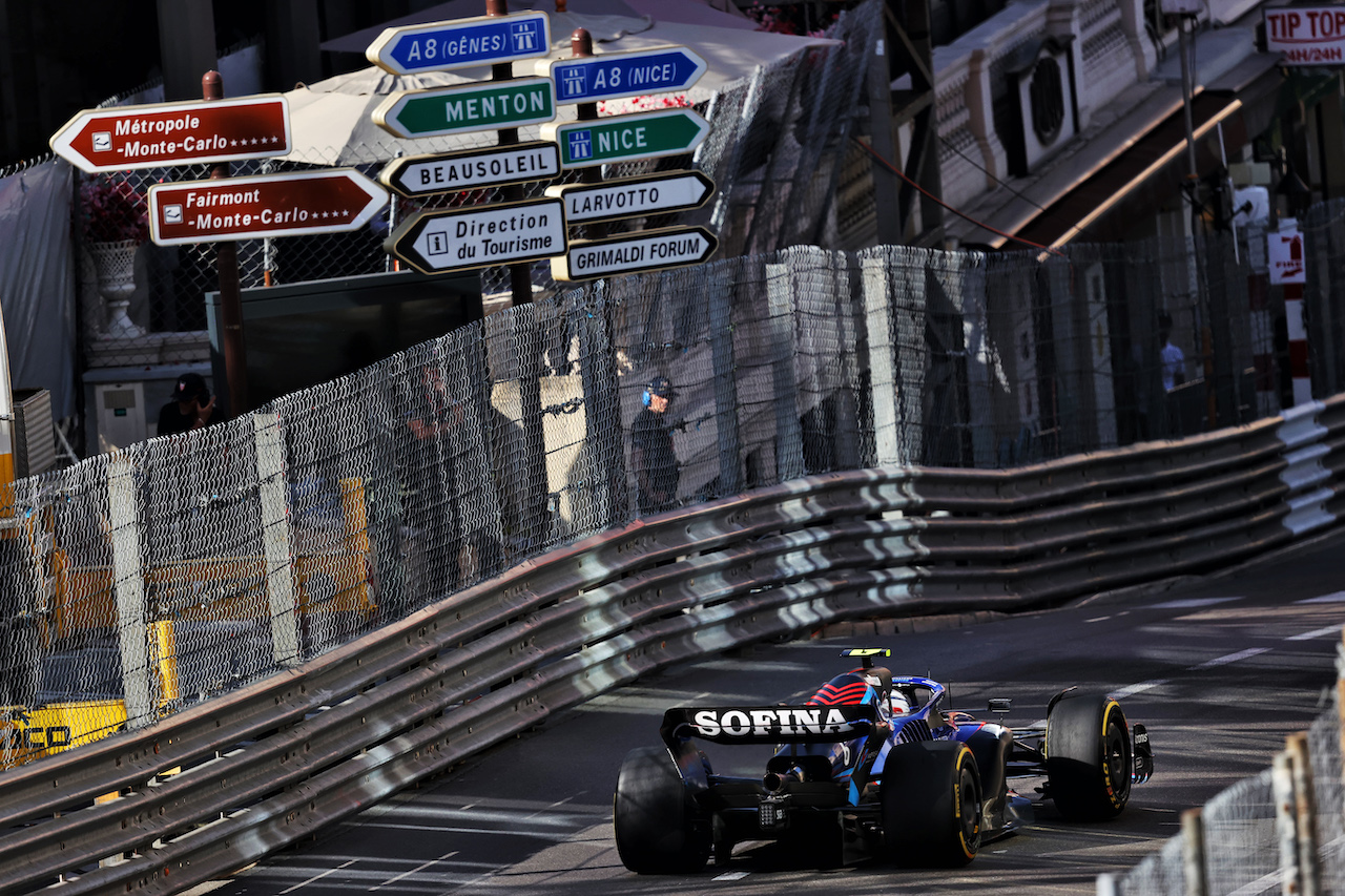 GP MONACO, Nicholas Latifi (CDN) Williams Racing FW44.
27.05.2022. Formula 1 World Championship, Rd 7, Monaco Grand Prix, Monte Carlo, Monaco, Venerdi'.
- www.xpbimages.com, EMail: requests@xpbimages.com © Copyright: Moy / XPB Images