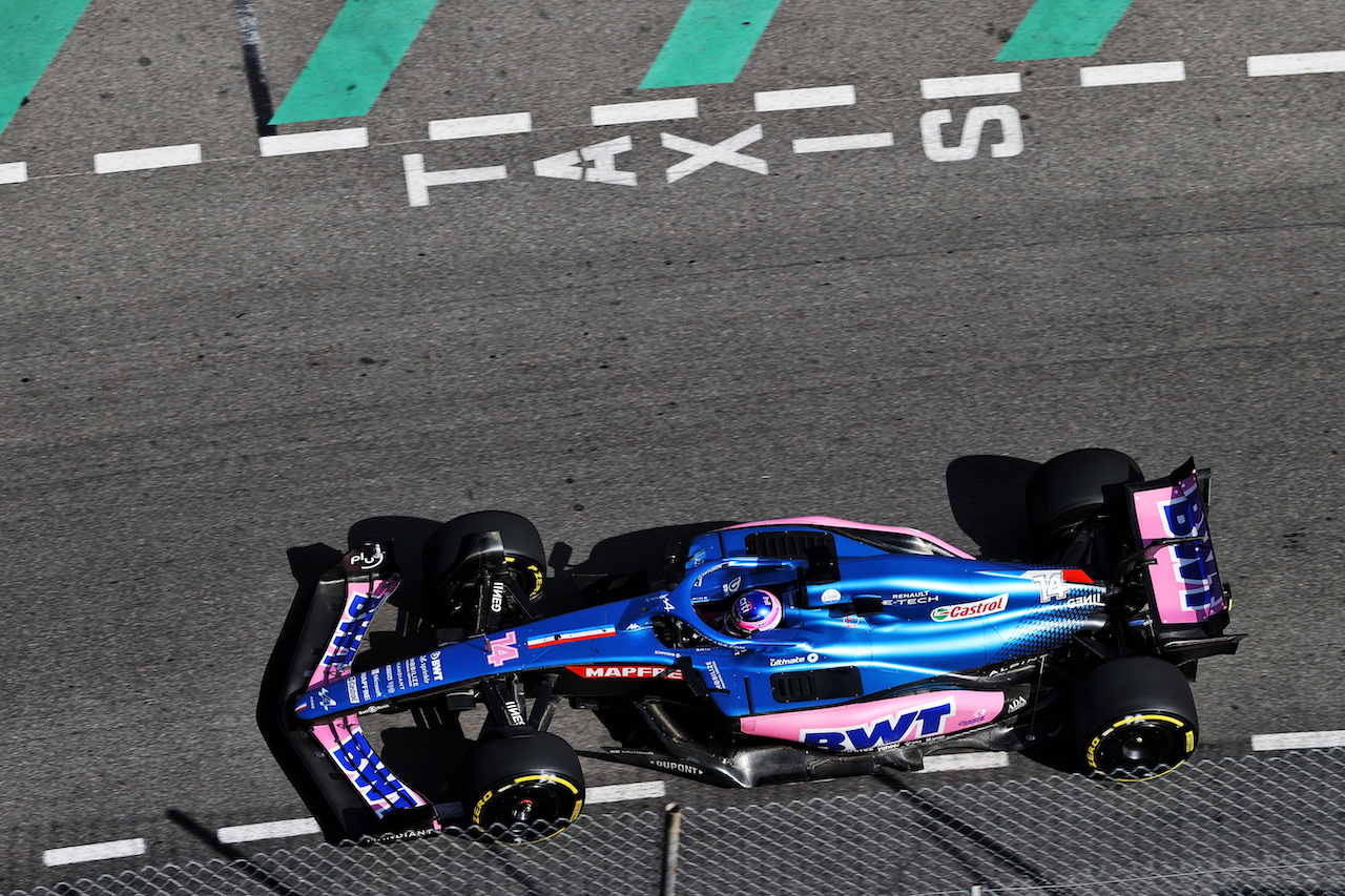 GP MONACO, Fernando Alonso (ESP) Alpine F1 Team A522.
27.05.2022. Formula 1 World Championship, Rd 7, Monaco Grand Prix, Monte Carlo, Monaco, Venerdi'.
- www.xpbimages.com, EMail: requests@xpbimages.com © Copyright: Moy / XPB Images