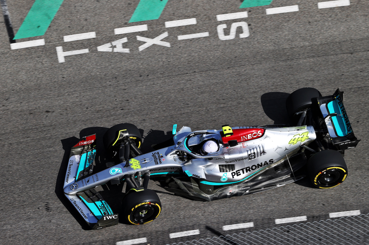 GP MONACO, Lewis Hamilton (GBR) Mercedes AMG F1 W13.
27.05.2022. Formula 1 World Championship, Rd 7, Monaco Grand Prix, Monte Carlo, Monaco, Venerdi'.
- www.xpbimages.com, EMail: requests@xpbimages.com © Copyright: Moy / XPB Images