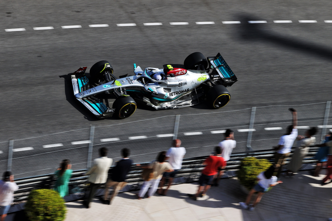 GP MONACO, Lewis Hamilton (GBR) Mercedes AMG F1 W13.
27.05.2022. Formula 1 World Championship, Rd 7, Monaco Grand Prix, Monte Carlo, Monaco, Venerdi'.
- www.xpbimages.com, EMail: requests@xpbimages.com © Copyright: Moy / XPB Images
