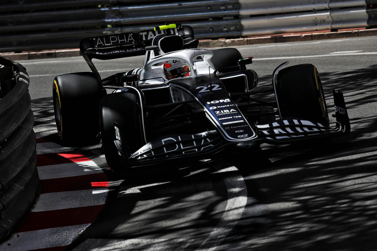 GP MONACO, Yuki Tsunoda (JPN) AlphaTauri AT03.
27.05.2022. Formula 1 World Championship, Rd 7, Monaco Grand Prix, Monte Carlo, Monaco, Venerdi'.
 - www.xpbimages.com, EMail: requests@xpbimages.com © Copyright: Coates / XPB Images