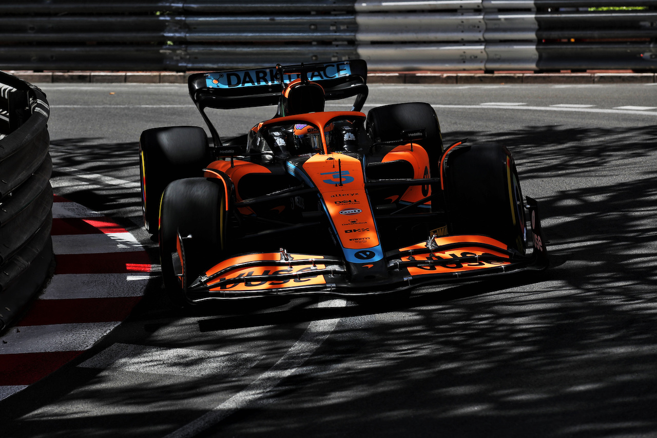GP MONACO, Daniel Ricciardo (AUS) McLaren MCL36.
27.05.2022. Formula 1 World Championship, Rd 7, Monaco Grand Prix, Monte Carlo, Monaco, Venerdi'.
 - www.xpbimages.com, EMail: requests@xpbimages.com © Copyright: Coates / XPB Images