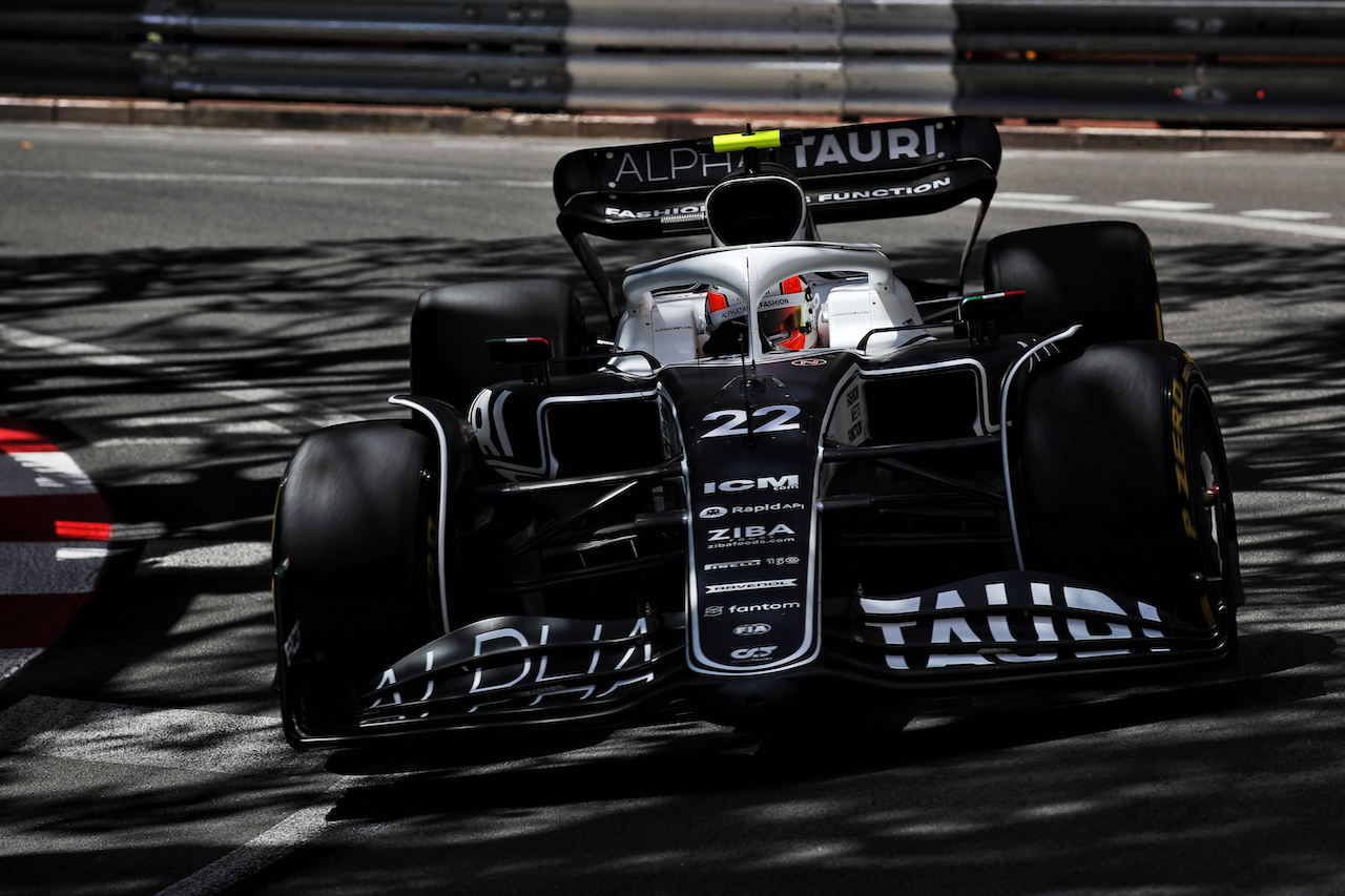 GP MONACO, Yuki Tsunoda (JPN) AlphaTauri AT03.
27.05.2022. Formula 1 World Championship, Rd 7, Monaco Grand Prix, Monte Carlo, Monaco, Venerdi'.
 - www.xpbimages.com, EMail: requests@xpbimages.com © Copyright: Coates / XPB Images