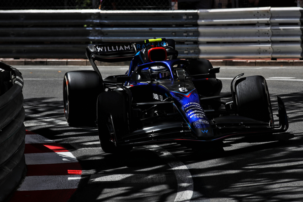 GP MONACO, Nicholas Latifi (CDN) Williams Racing FW44.
27.05.2022. Formula 1 World Championship, Rd 7, Monaco Grand Prix, Monte Carlo, Monaco, Venerdi'.
 - www.xpbimages.com, EMail: requests@xpbimages.com © Copyright: Coates / XPB Images